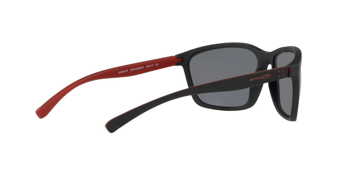 Arnette Matt 0AN4249 Black -Maat Red /Dark grey Polarised