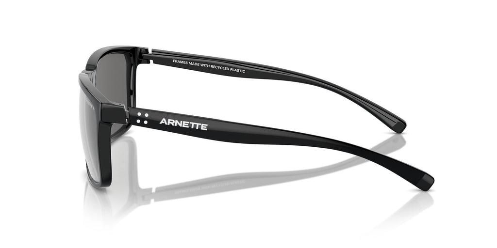Arnette Stripe 0AN4251 2900Z3 58 Black Recycled / Grey Mirror Silver 80 Polarized