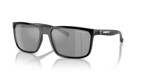 Arnette Stripe 0AN4251 2900Z3 58 Black Recycled / Grey Mirror Silver 80 Polarized