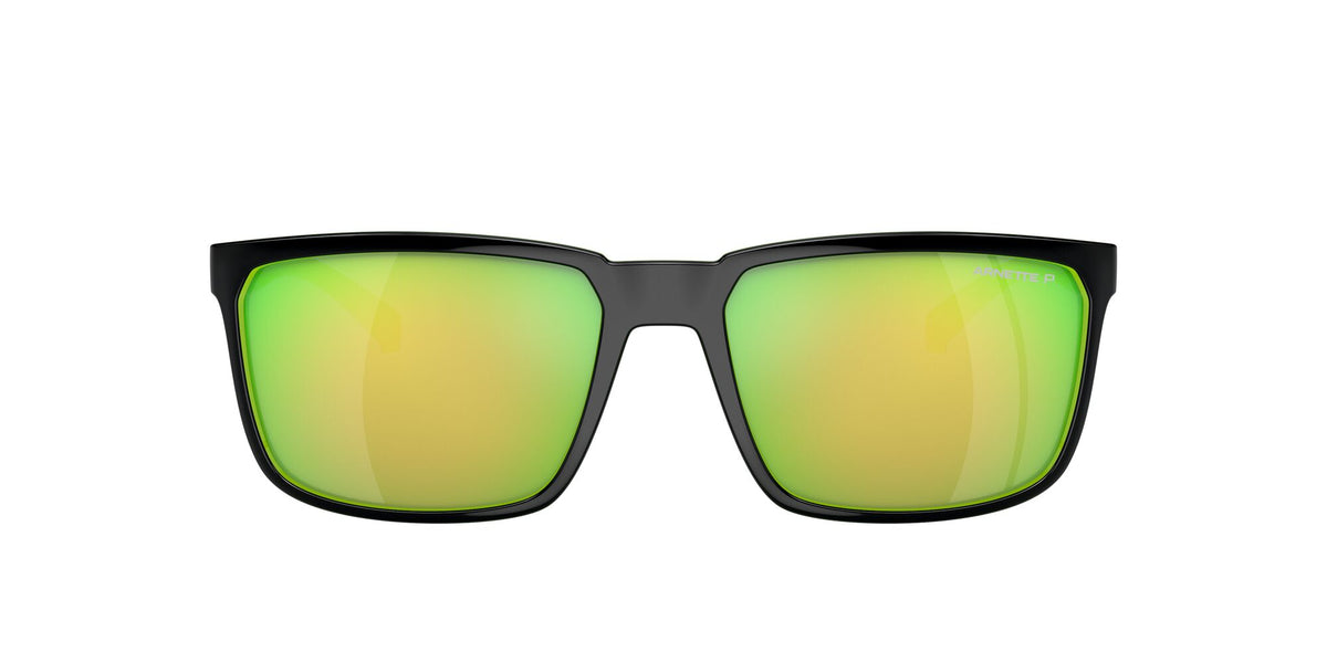 Arnette Stripe 0AN4251 29421I 58 Black/Fluo Green / Dark Grey Mirror Green Polarized