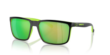 Arnette Stripe 0AN4251 29421I 58 Black/Fluo Green / Dark Grey Mirror Green Polarized