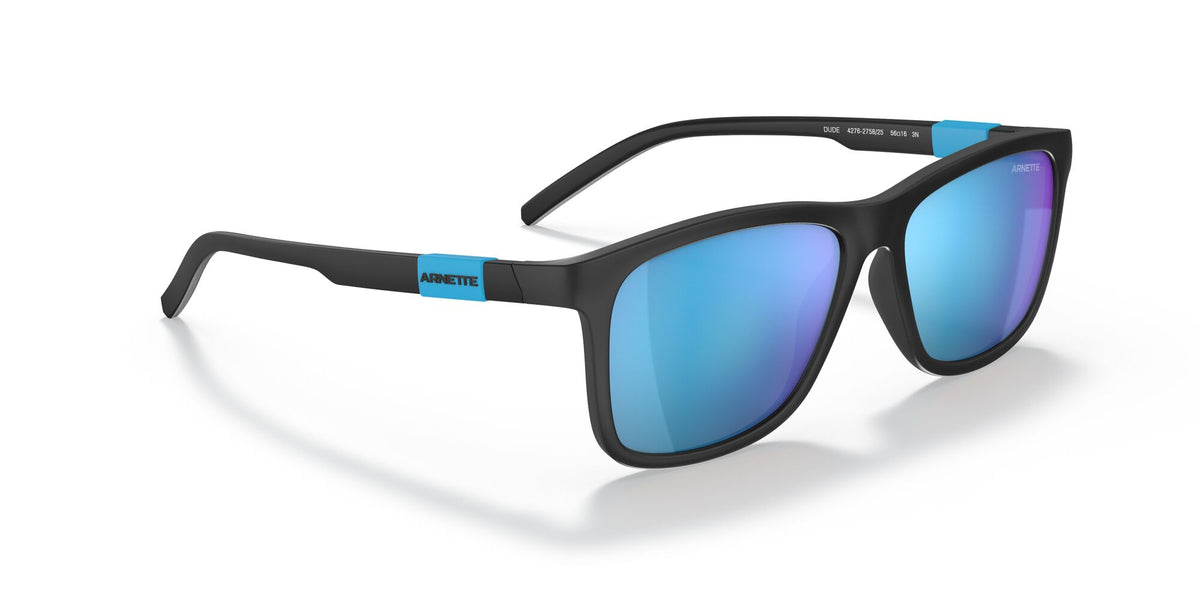 Arnette Dude 0AN4276 275825 56 Matte Black / Green Mirror Light Blue 56 / Plastic / Plastic