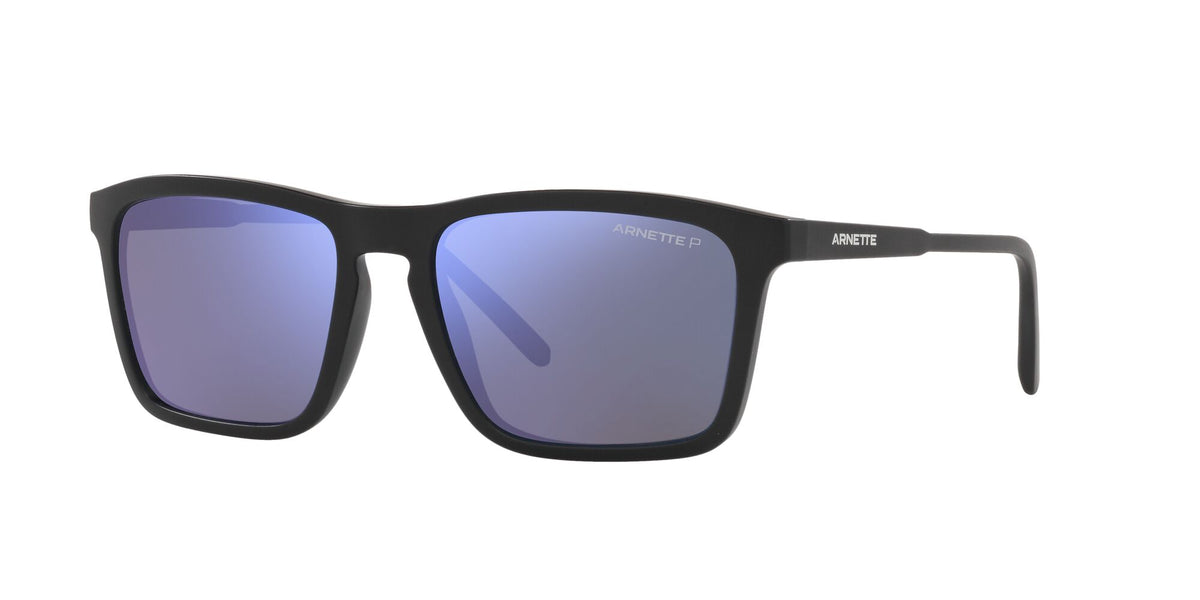 Arnette Shyguy 0AN4283 01/22 56 Matte Black / Polarized Dark Grey Mirror Water 56 / Plastic / Injected / Injected