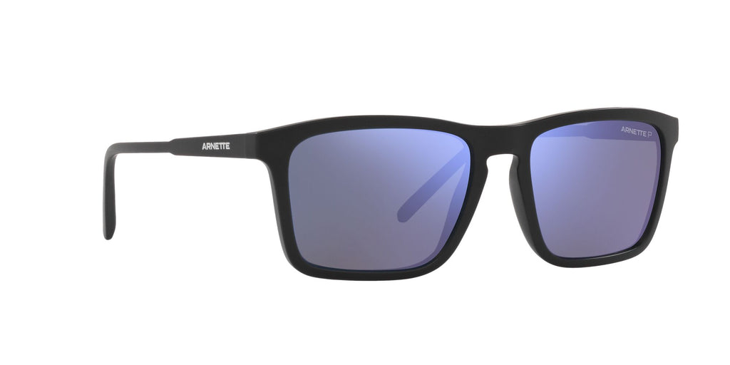 Arnette Shyguy 0AN4283 01/22 56 Matte Black / Polarized Dark Grey Mirror Water 56 / Plastic / Injected / Injected