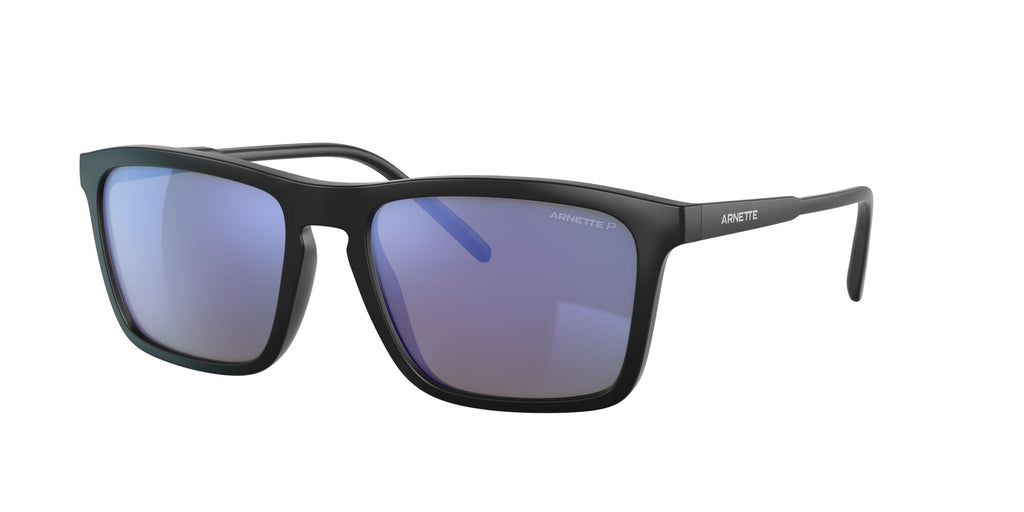 Arnette Shyguy 0AN4283 01/22 56 Matte Black / Polarized Dark Grey Mirror Water 56 / Plastic / Injected / Injected