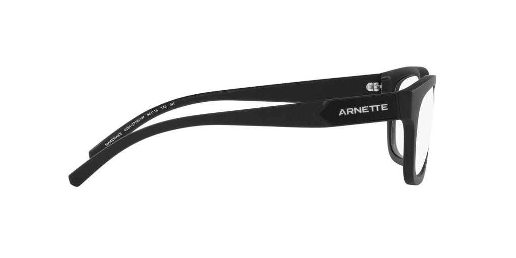 Arnette Makemake 0AN4284 27581W 54 Matte Black / Clear 54 / Plastic / Plastic
