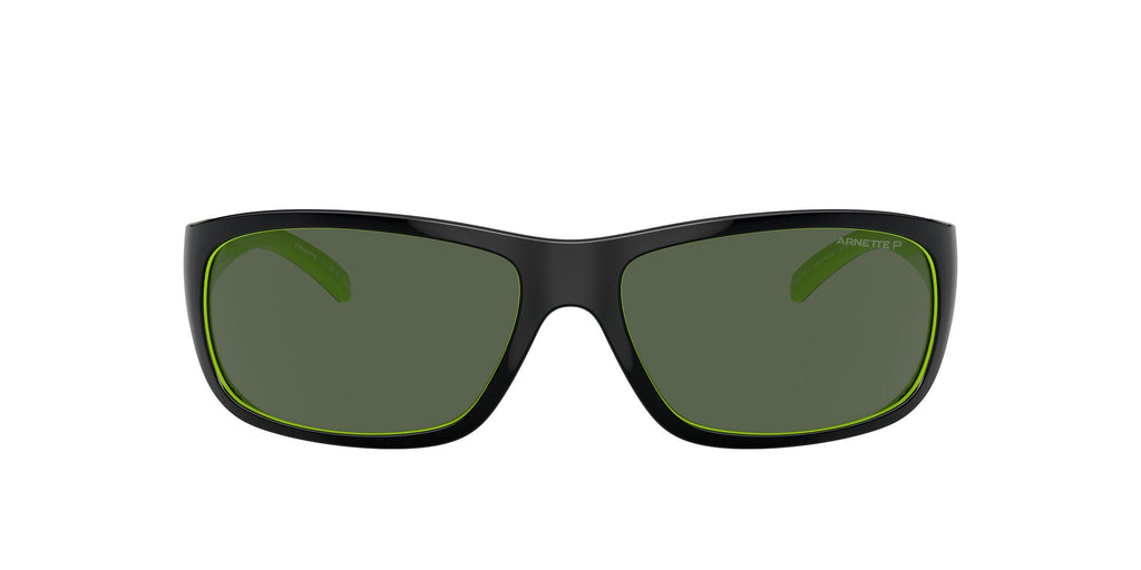 Arnette Uka-Uka 0AN4290 29429A 63 Top Black/Fluo Green / Dark Green Polarized