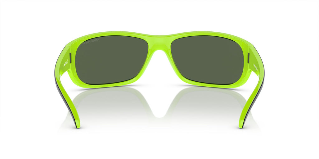 Arnette Uka-Uka 0AN4290 29429A 63 Top Black/Fluo Green / Dark Green Polarized