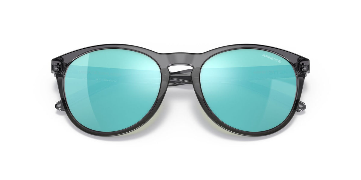 Arnette Gorgon 0AN4299 278625 54 Transparent Gray / Light Azure Mirror Teal 54 / Plastic / Plastic