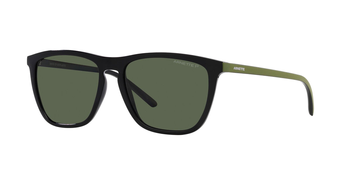 Arnette Fry 0AN4301 27539A 55 Black / Dark Green Polarized 55 / Polycarbonate / Injected / Molded