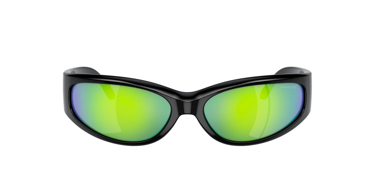 Arnette Catfish 0AN4302 2949F2 62 Black / Green Mirror Green