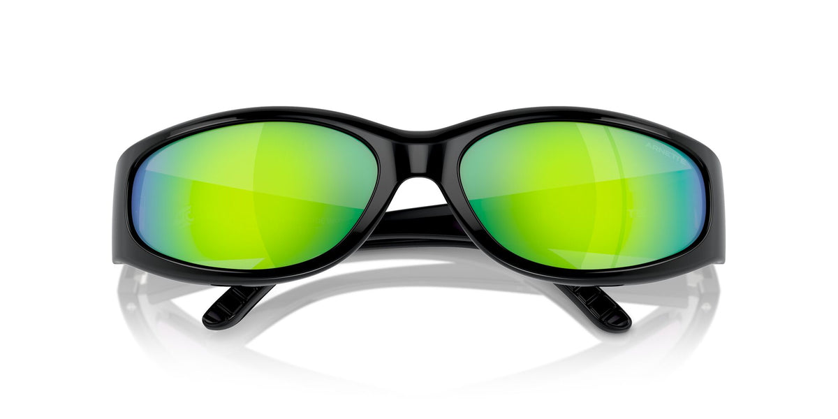 Arnette Catfish 0AN4302 2949F2 62 Black / Green Mirror Green