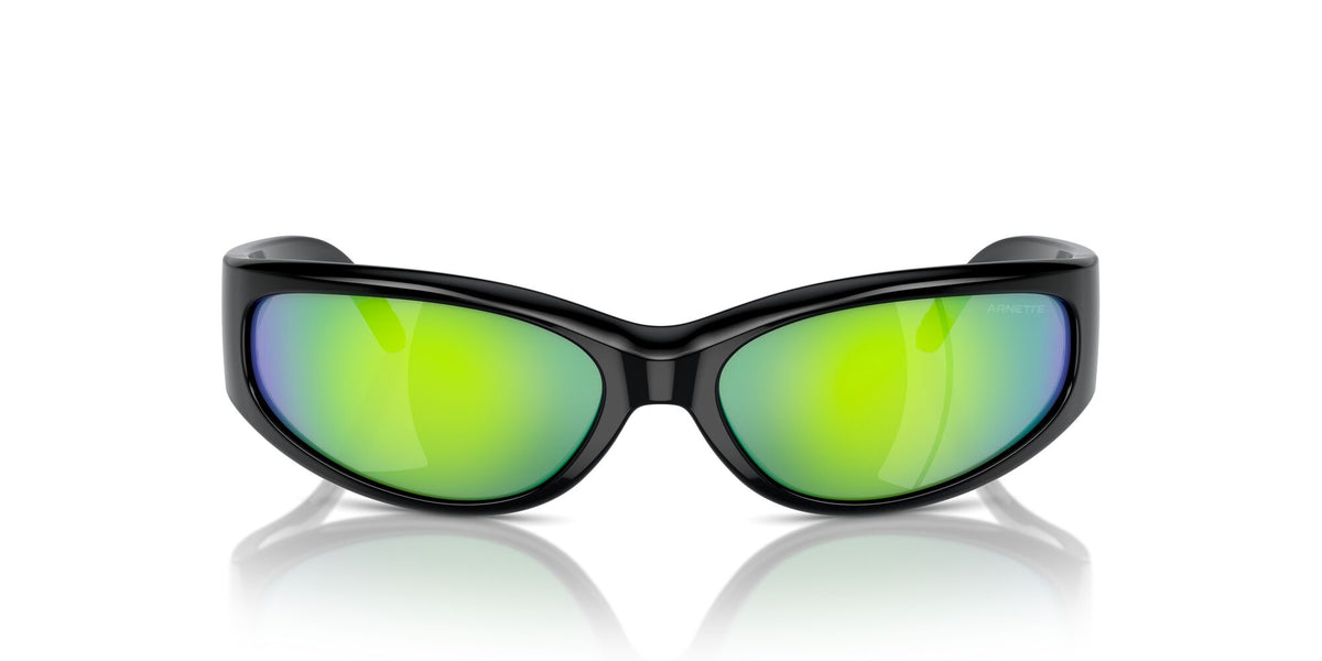 Arnette Catfish 0AN4302 2949F2 62 Black / Green Mirror Green