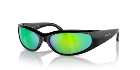 Arnette Catfish 0AN4302 2949F2 62 Black / Green Mirror Green
