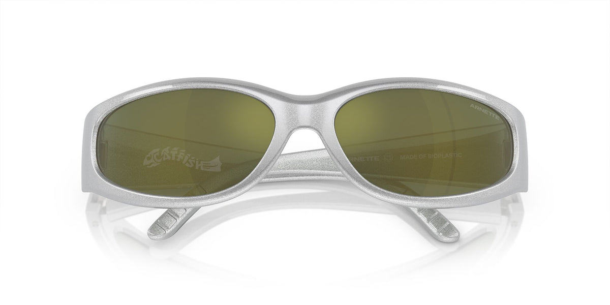 Arnette Catfish 0AN4302 28676R 62 Metallic Silver / Dark Green Mirror Petrol 62 / Polycarbonate / Injected / Molded
