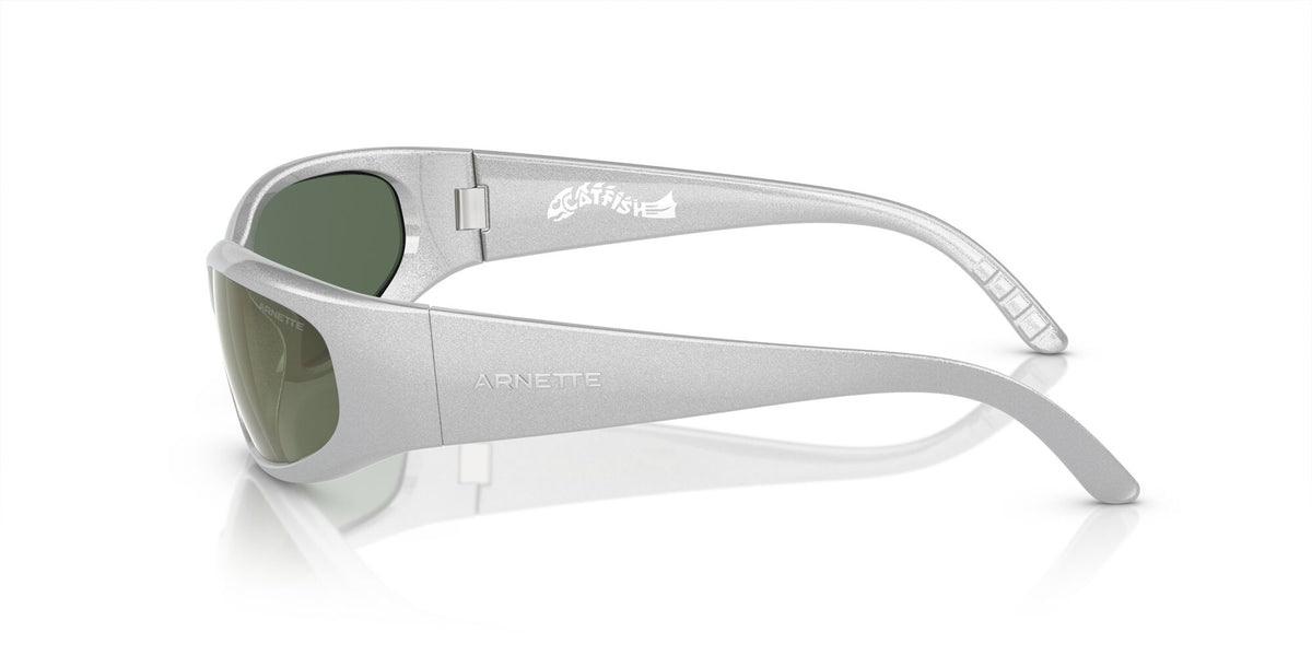 Arnette Catfish 0AN4302 28676R 62 Metallic Silver / Dark Green Mirror Petrol 62 / Polycarbonate / Injected / Molded