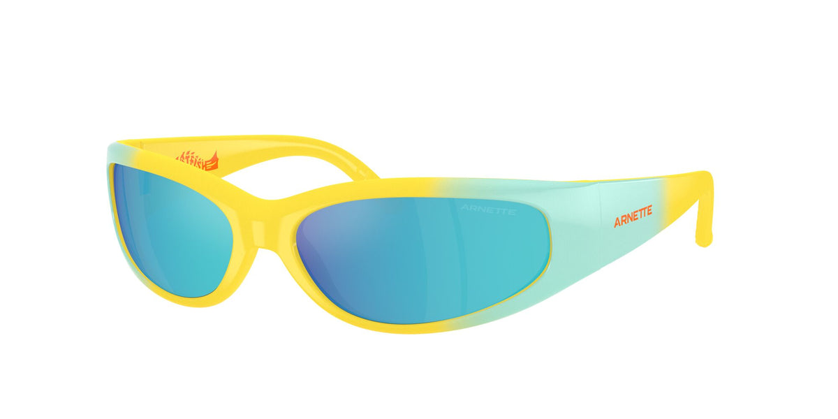 Arnette Catfish 0AN4302 30201U 62 Yellow/ Sapphire Blue Mirror