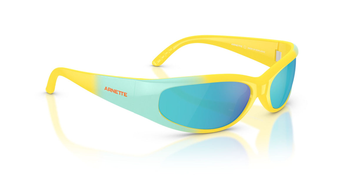 Arnette Catfish 0AN4302 30201U 62 Yellow/ Sapphire Blue Mirror