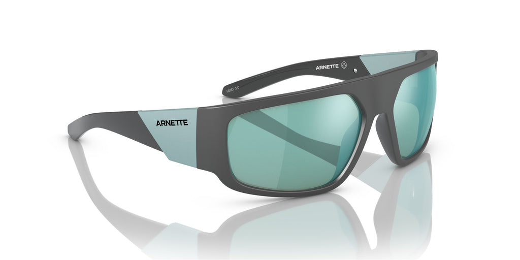 Arnette Heist 3.0 0AN4304 284325 63 Matte Grey / Light Azure Mirror Teal 63 / Plastic / Plastic