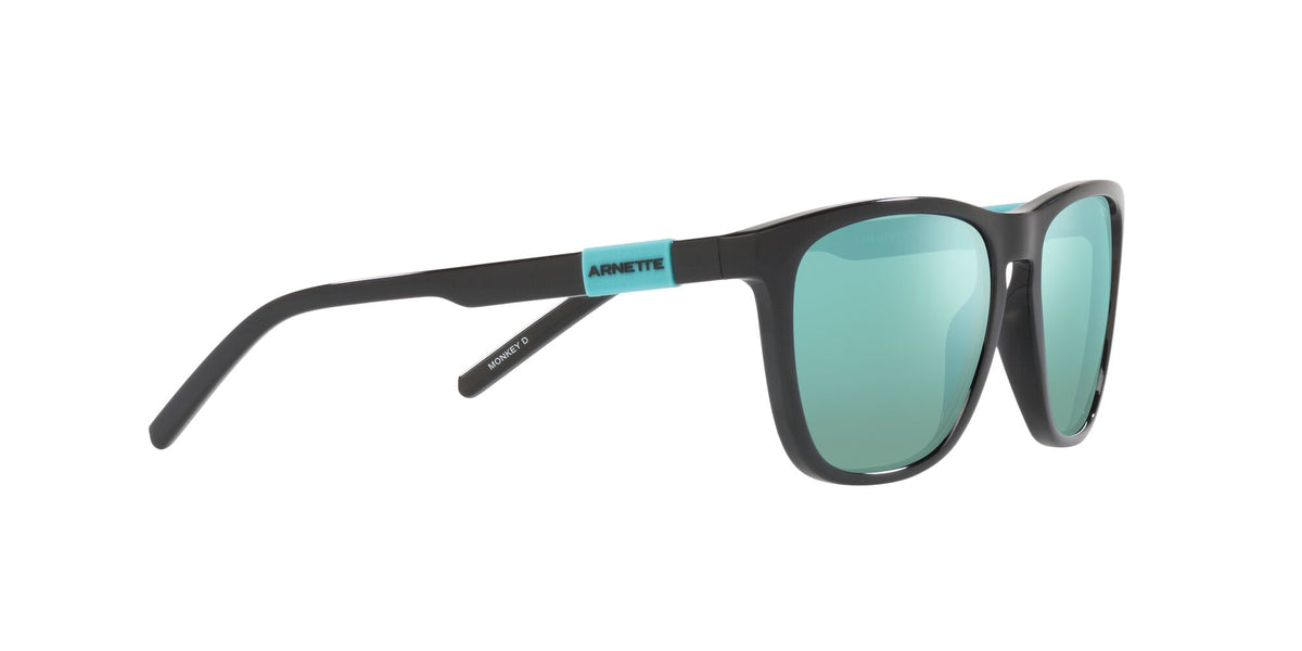 Arnette Monkey D 0AN4310 275325 51 Black / Light Azure Mirror Teal 51 / Plastic / Plastic