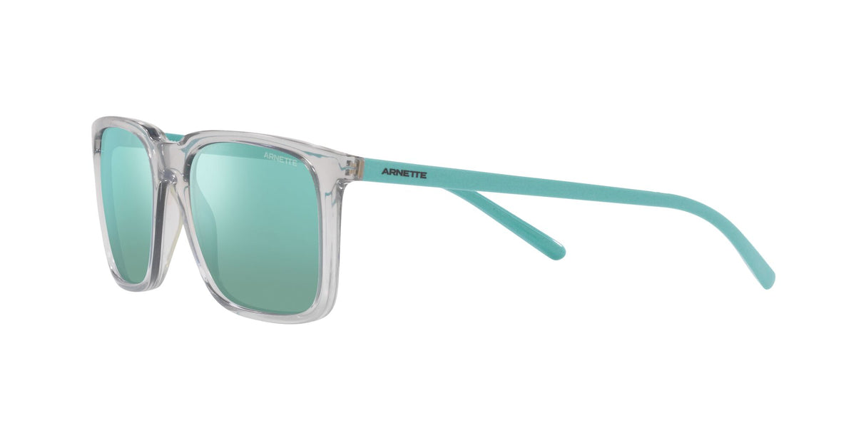 Arnette Trigon 0AN4314 285825 56 Transparent Grey / Light Azure Mirror Teal 56 / Plastic / Plastic