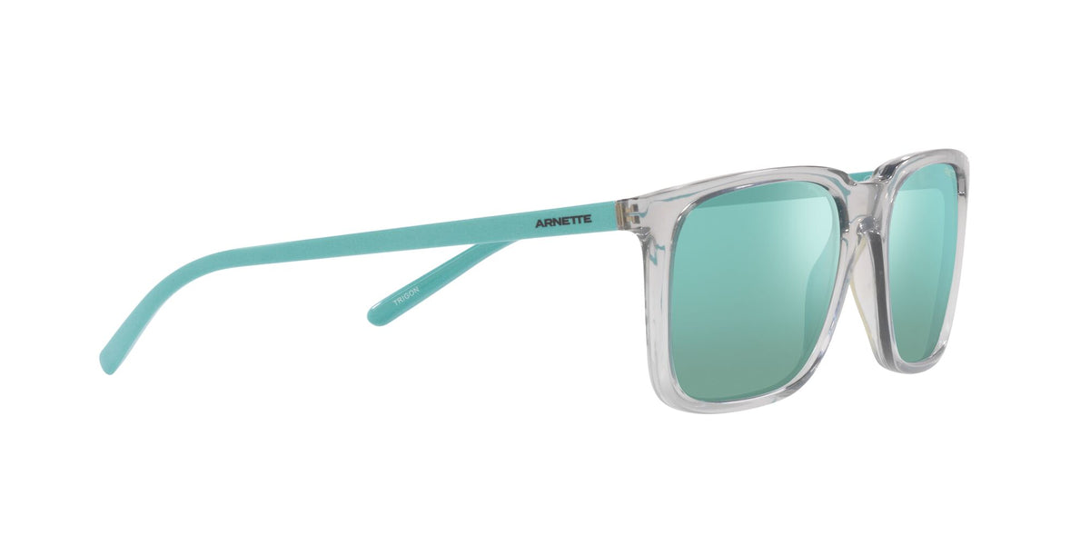 Arnette Trigon 0AN4314 285825 56 Transparent Grey / Light Azure Mirror Teal 56 / Plastic / Plastic