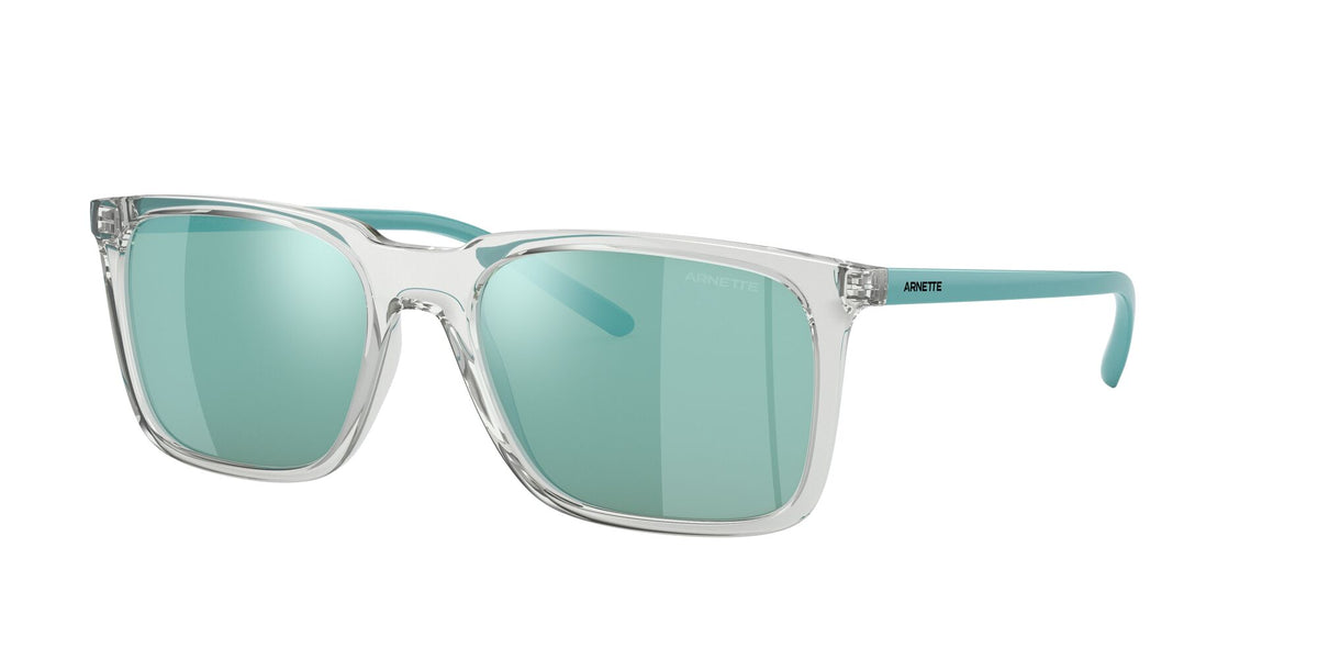 Arnette Trigon 0AN4314 285825 56 Transparent Grey / Light Azure Mirror Teal 56 / Plastic / Plastic