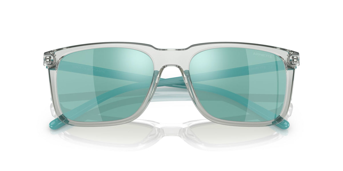 Arnette Trigon 0AN4314 285825 56 Transparent Grey / Light Azure Mirror Teal 56 / Plastic / Plastic