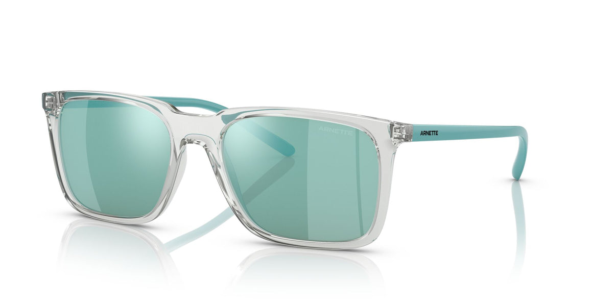 Arnette Trigon 0AN4314 285825 56 Transparent Grey / Light Azure Mirror Teal 56 / Plastic / Plastic