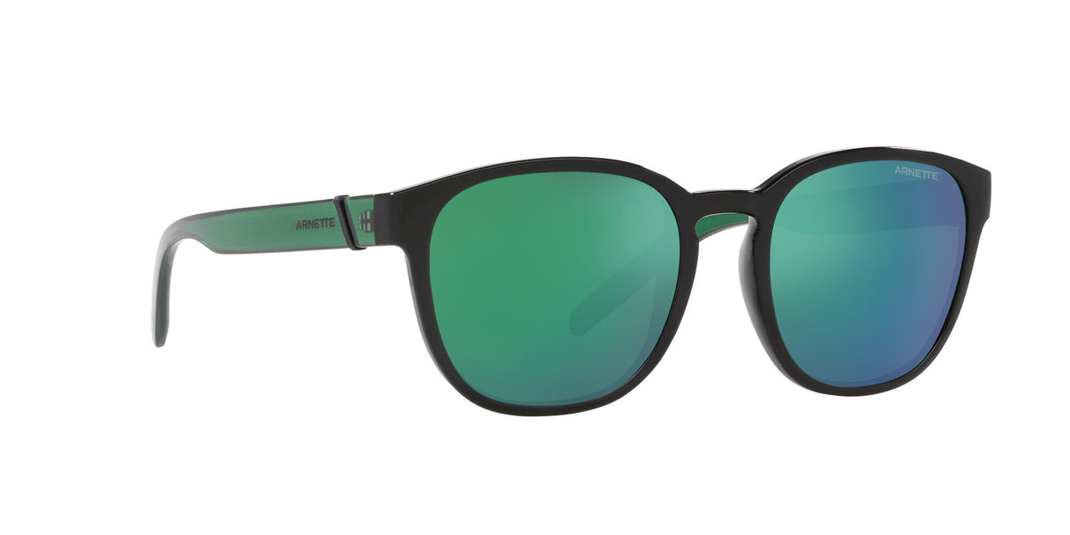 Arnette Barranco 0AN4319 2871F2 53 Black / Green Mirror 53 / Polycarbonate / Injected / Injected