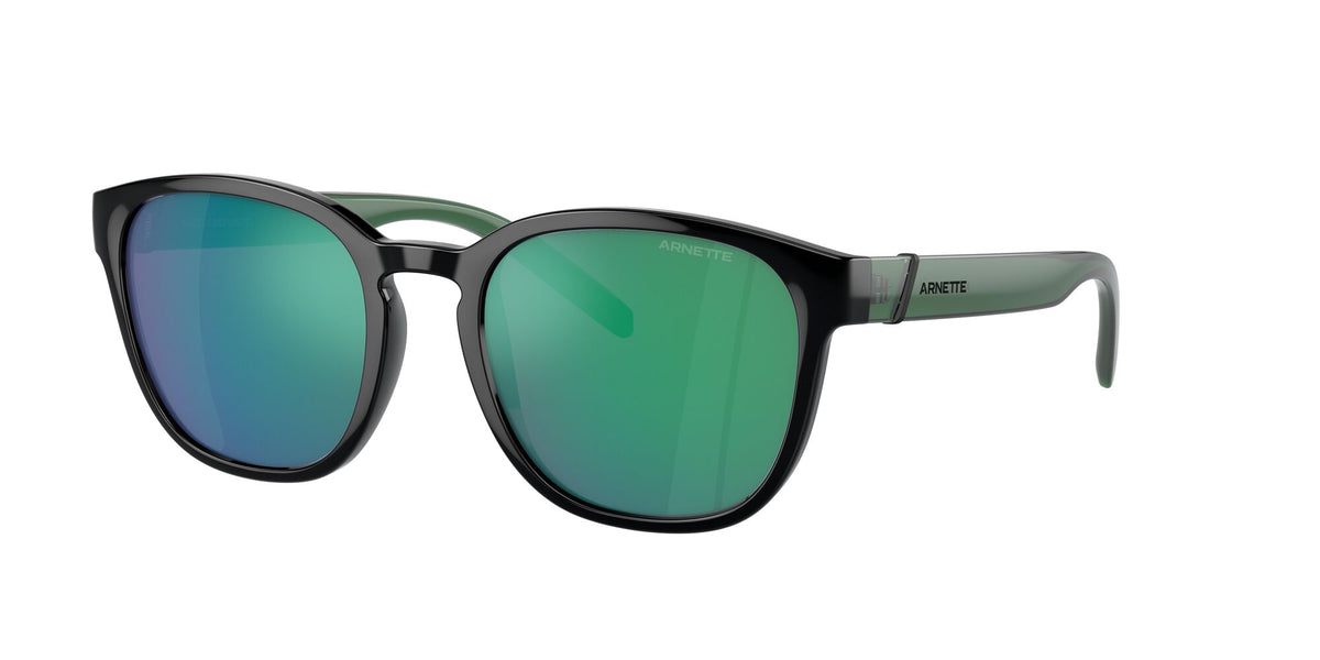Arnette Barranco 0AN4319 2871F2 53 Black / Green Mirror 53 / Polycarbonate / Injected / Injected