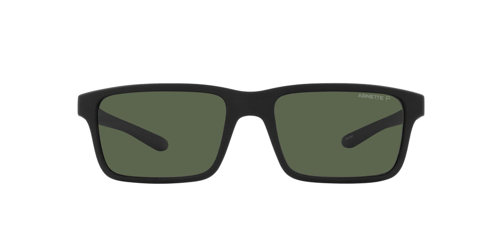 Arnette Mwamba 0AN4322 27589A 57 Matte Black / Dark Green Polarized 57 / Polycarbonate / Injected / Injected