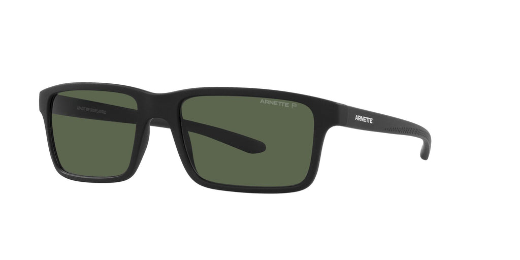 Arnette Mwamba 0AN4322 27589A 57 Matte Black / Dark Green Polarized 57 / Polycarbonate / Injected / Injected