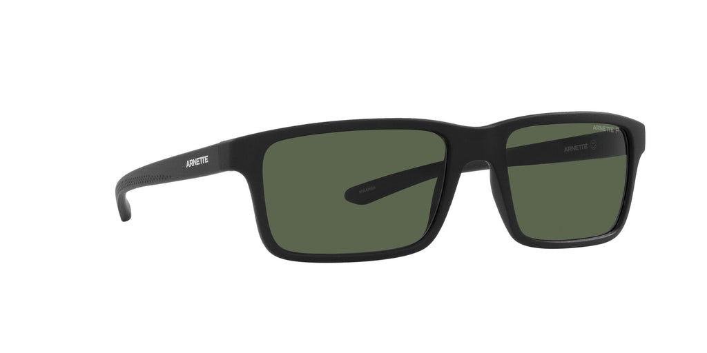 Arnette Mwamba 0AN4322 27589A 57 Matte Black / Dark Green Polarized 57 / Polycarbonate / Injected / Injected