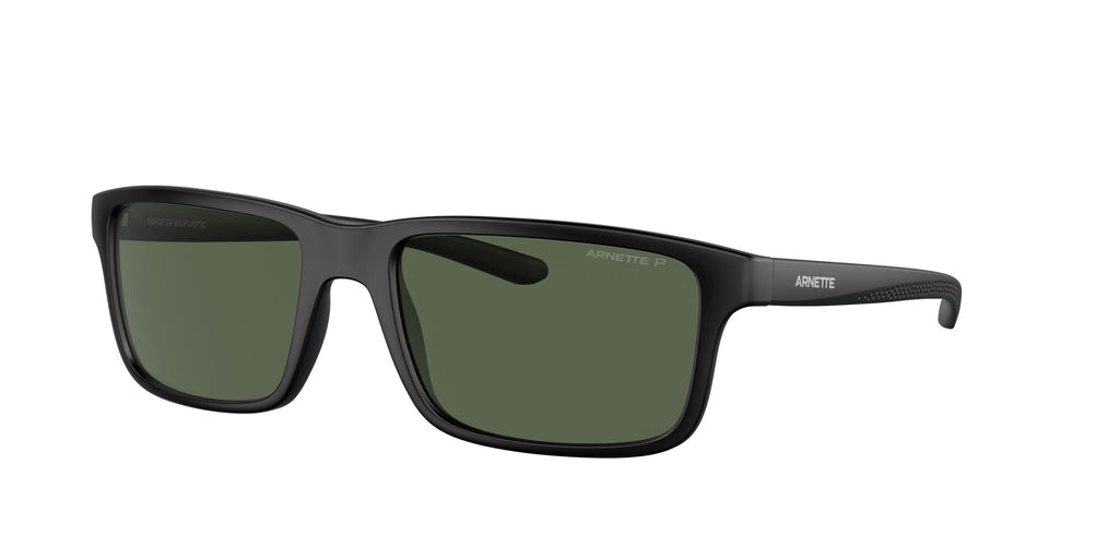 Arnette Mwamba 0AN4322 27589A 57 Matte Black / Dark Green Polarized 57 / Polycarbonate / Injected / Injected