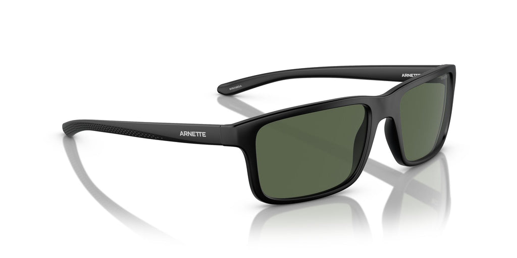 Arnette Mwamba 0AN4322 27589A 57 Matte Black / Dark Green Polarized 57 / Polycarbonate / Injected / Injected