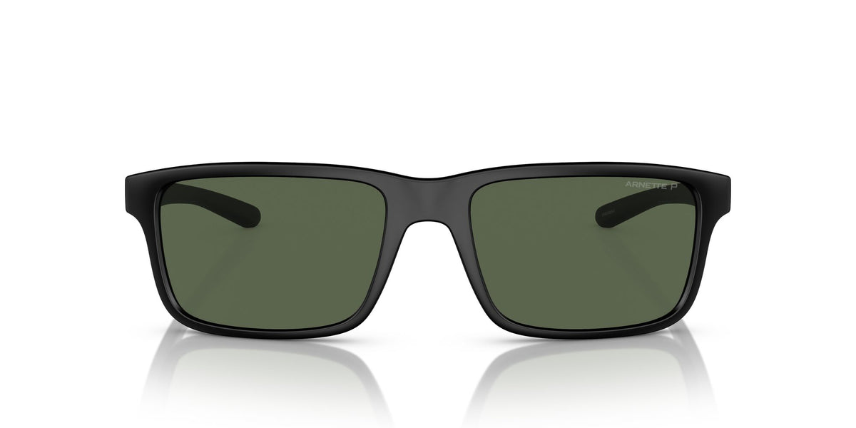 Arnette Mwamba 0AN4322 27589A 57 Matte Black / Dark Green Polarized 57 / Polycarbonate / Injected / Injected