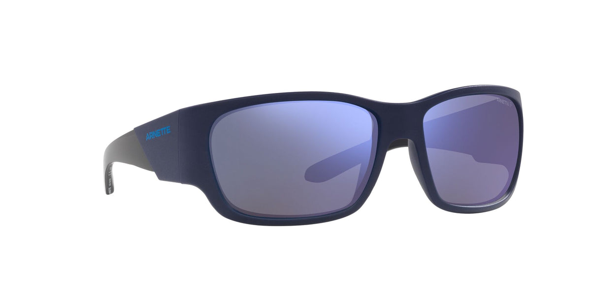 Arnette Lil' Snap 0AN4324 276222 61 Matte Blue / Dark Grey Mirror Water Polarized 61 / Polycarbonate / Injected / Injected