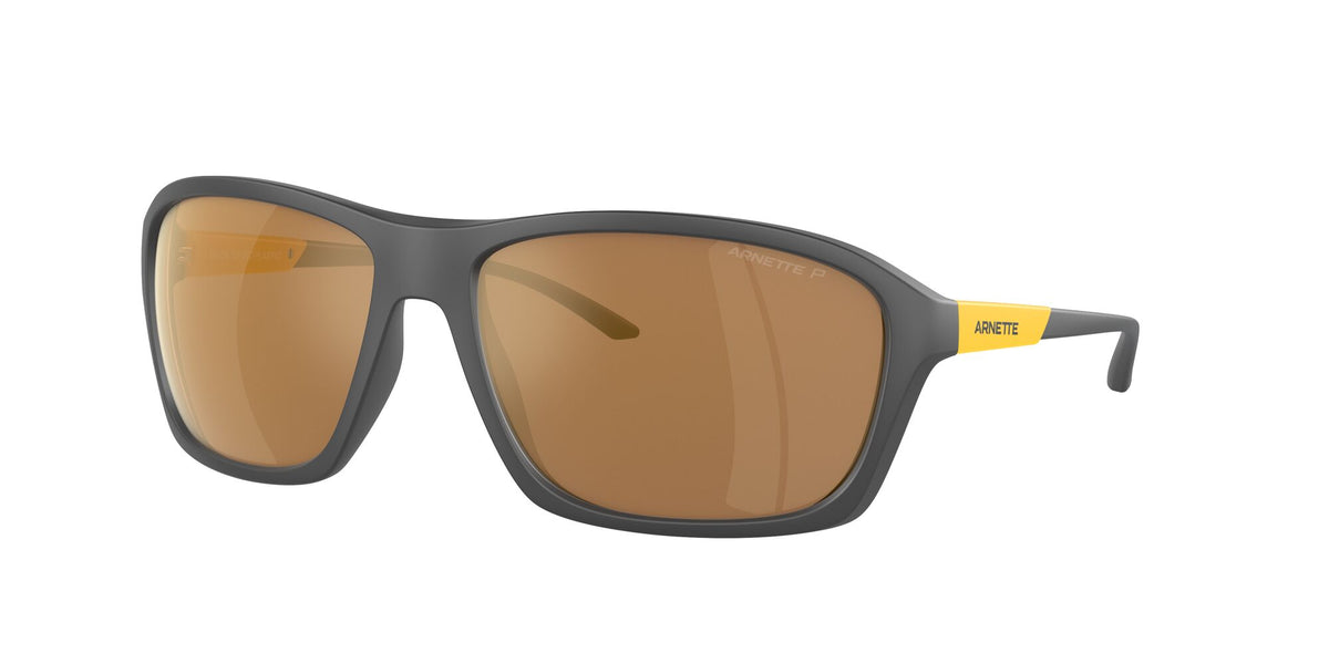 Arnette Nitewish 0AN4329 28702T 63 Matte Grey / Brown Mirror Gold Polarized 63 / Polycarbonate / Injected / Injected