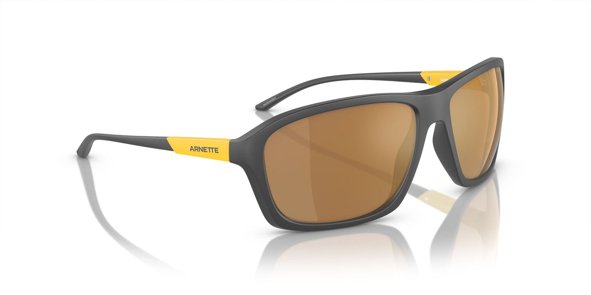 Arnette Nitewish 0AN4329 28702T 63 Matte Grey / Brown Mirror Gold Polarized 63 / Polycarbonate / Injected / Injected
