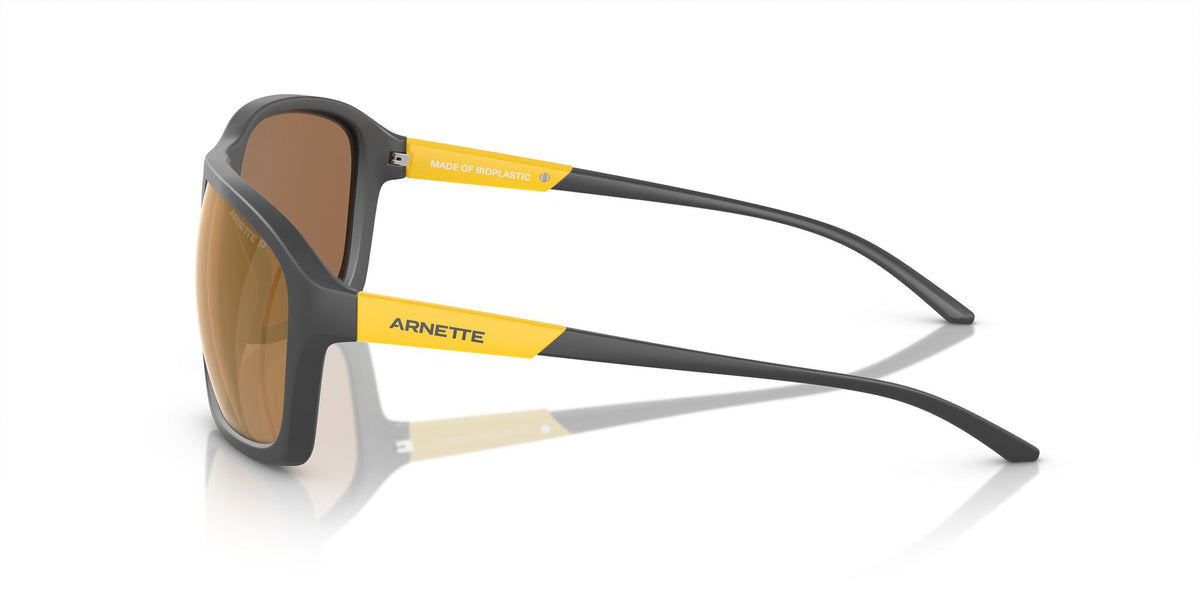 Arnette Nitewish 0AN4329 28702T 63 Matte Grey / Brown Mirror Gold Polarized 63 / Polycarbonate / Injected / Injected