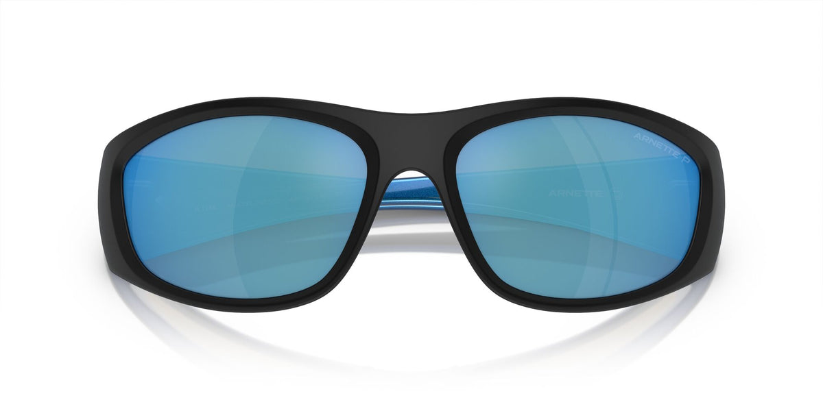 Arnette Ilum 0AN4331 292322 64 Matte Black/Shiny Alumina Blue / Dark Grey Mirror Water Polar 64 / Polycarbonate / Injected / Injected