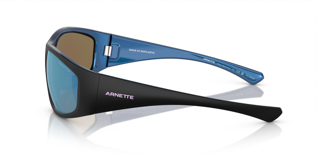 Arnette Ilum 0AN4331 292322 64 Matte Black/Shiny Alumina Blue / Dark Grey Mirror Water Polar 64 / Polycarbonate / Injected / Injected