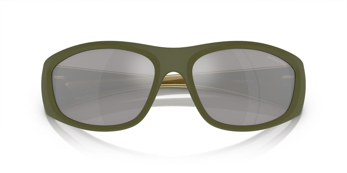 Arnette Ilum 0AN4331 29246G 64 Matte Military/Alumina Light Green / Light Grey Mirror Silver 80 64 / Polycarbonate / Injected / Injected