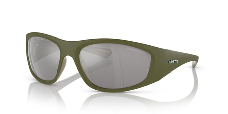 Arnette Ilum 0AN4331 29246G 64 Matte Military/Alumina Light Green / Light Grey Mirror Silver 80 64 / Polycarbonate / Injected / Injected