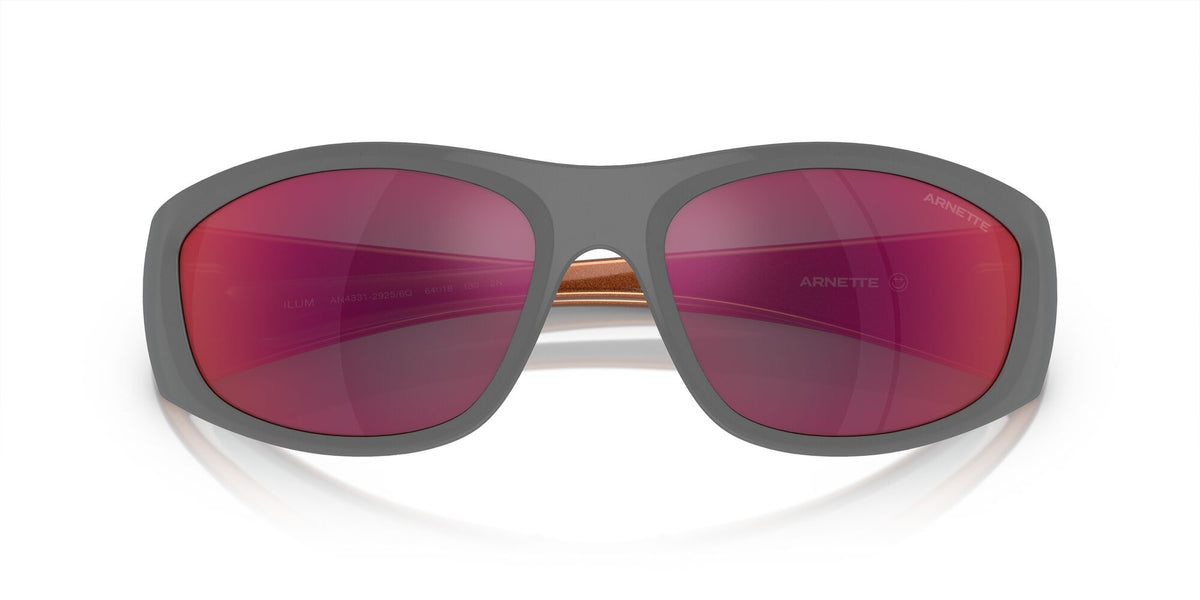 Arnette Ilum 0AN4331 29256Q 64 Matte Grey/Alumina Bronze / Grey Mirror Orange/Yellow 64 / Polycarbonate / Injected / Injected