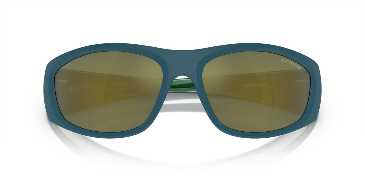 Arnette Ilum 0AN4331 29266R 64 Matte Blue/Alumina Emerald / Dark Green Mirror Petrol 64 / Polycarbonate / Injected / Injected