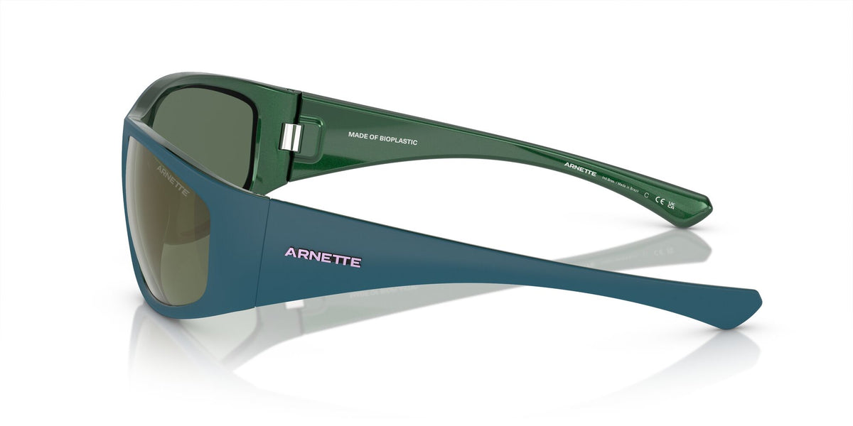 Arnette Ilum 0AN4331 29266R 64 Matte Blue/Alumina Emerald / Dark Green Mirror Petrol 64 / Polycarbonate / Injected / Injected