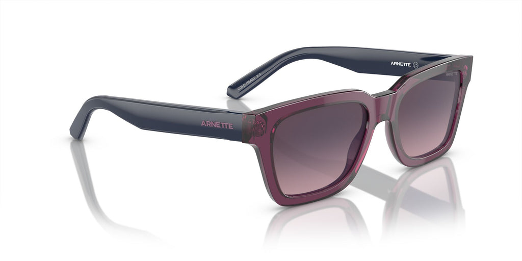 Arnette Cold Heart 2.0 0AN4334 1244H9 53 Transparent Burgundy / Rose Gradient Grey Mirror Blue 53 / Polyamide Bio / Acetate / Acetate