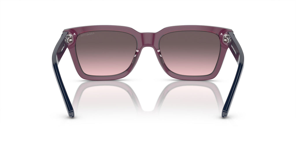 Arnette Cold Heart 2.0 0AN4334 1244H9 53 Transparent Burgundy / Rose Gradient Grey Mirror Blue 53 / Polyamide Bio / Acetate / Acetate